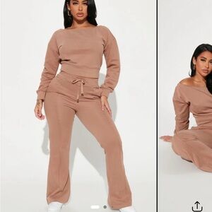 Women's Taupe Sweatsuit